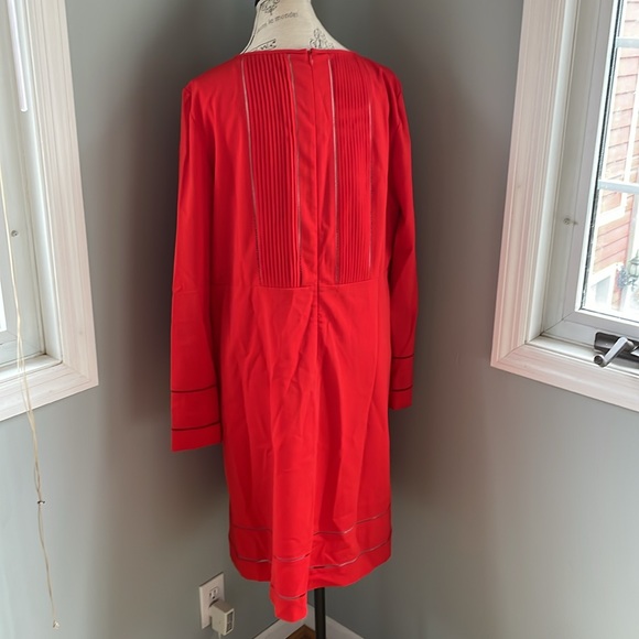 Piazza Sempione red wool sheath dress EUC size 42 - Picture 5 of 14